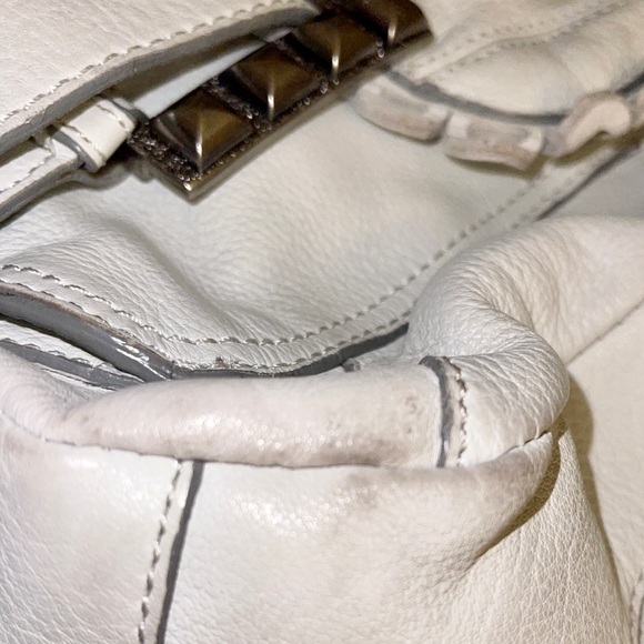 Betsy Johnson Genuine Leather with Studded Buckles Front Pockets Shoulder Bag 🔥 - Picture 17 of 17